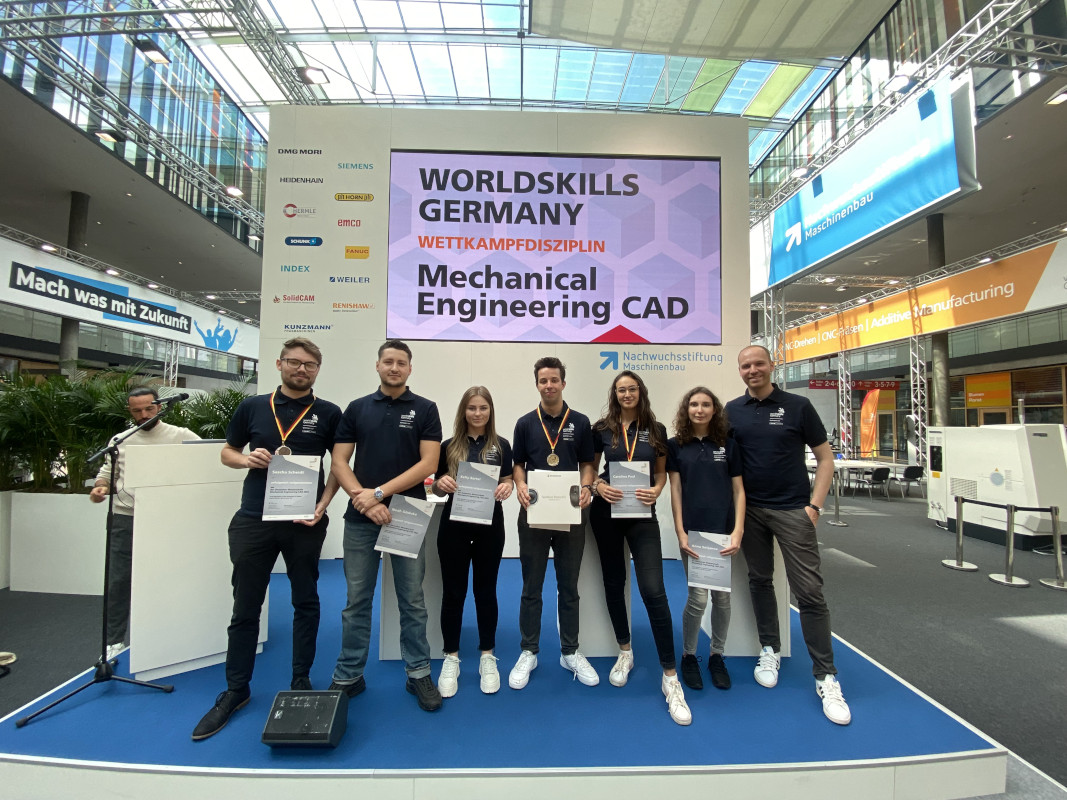 Erste Deutsche Meisterschaft in der Disziplin Mechanical Engineering CAD