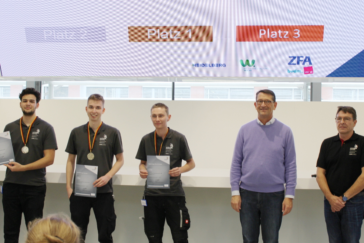 Sie zeigten absolute Nervenstärke: Luisa Kewitz ist Deutsche Meisterin im Grafikdesign und Hendrik den Ouden Deutscher Meister der Drucktechnik