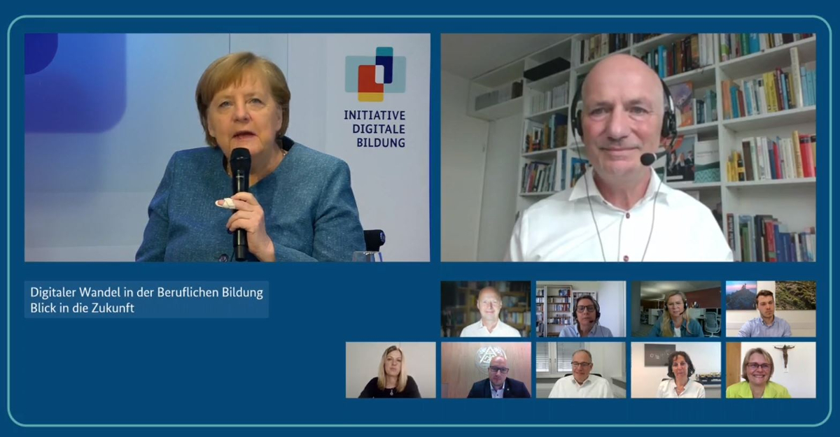 Online-Dialog „Digitaler Wandel in der Beruflichen Bildung“ mit Bundeskanzlerin Dr. Angela Merkel