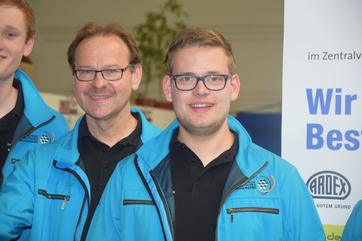 Raphael Rossol startet für die deutschen Fliesenleger bei den WorldSkills 2017 in Abu Dhabi