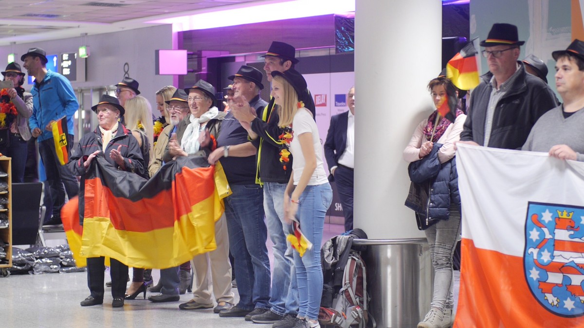 Team Germany kehrt nach Hause zurück - Empfang am Flughafen Frankfurt