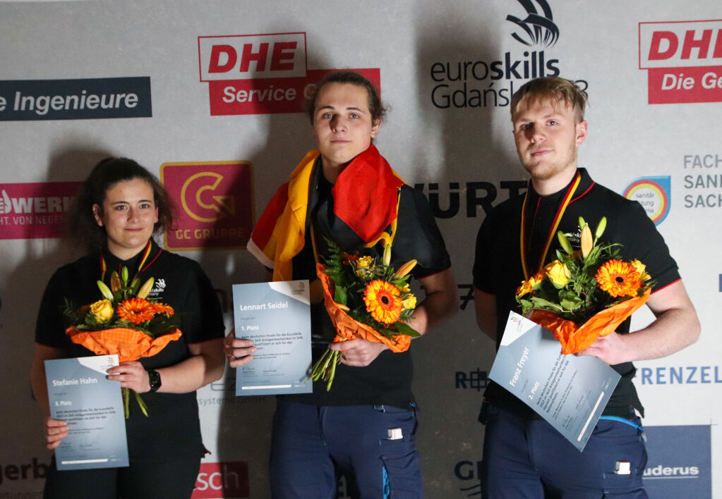 Lennart Seidel tritt bei den EuroSkills Danzig in der Disziplin Anlagenmechaniker*in SHK an
