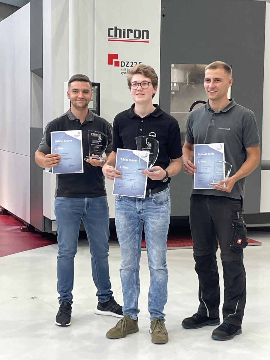 Augsburger gewinnt Deutsche Meisterschaft 2023 im CNC-Fräsen
