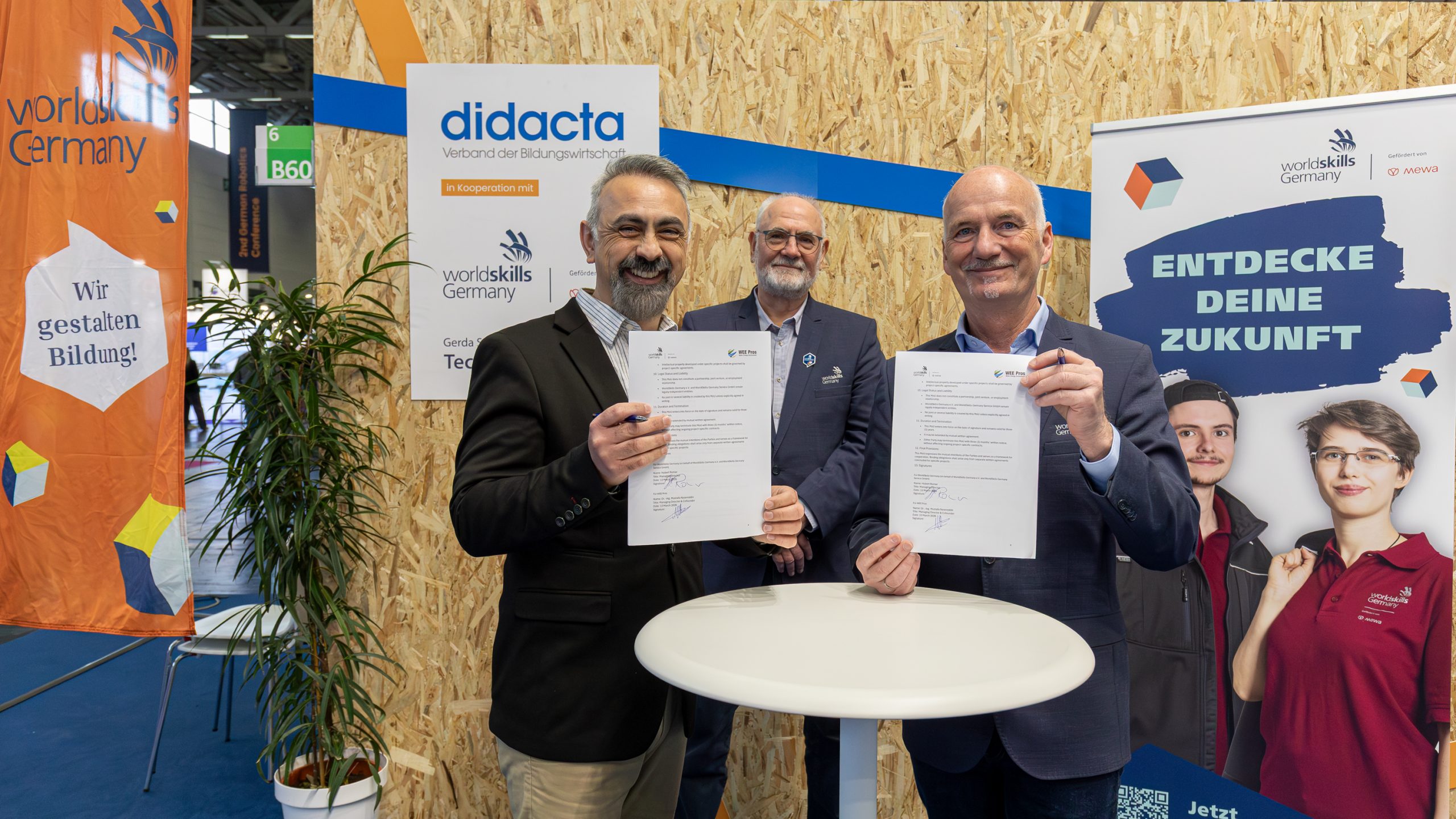 WorldSkills Germany und WEE Pros unterzeichnen MoU