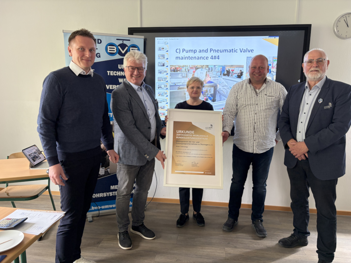 Neues Bundesleistungszentrum für Water Technology in Thüringen zertifiziert